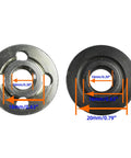 High Torque DC Gear Motor 12V 24V With Double Ball Bearings And M10 Saw Blade Connecting Rod, gear dimensions close-up