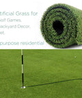 Putting Green Golf Mat 6x10 Ft Indoor Outdoor Synthetic Grass Turf For Home Practice And Training shown rolled with green surface.