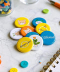200 Pieces Clear Badge Film Circles For Button Makers And Crafts, Waterproof PVC Mylars Protective Films, 70mm Badges Shield, Easy Replacement For Arts And DIY Projects on finished button badges