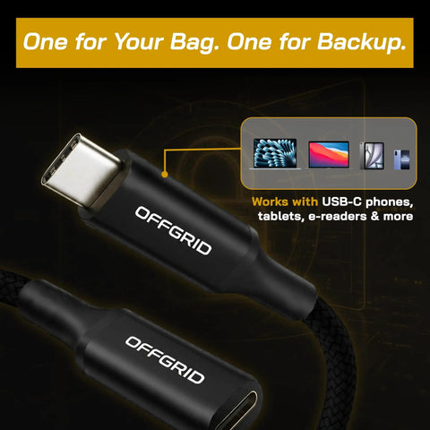 Lock Down Your Data With This USB C Data Blocker Adapter Stops Juice Jacking Cold Fast Charge Only Mode Black 2 Pack on black background.