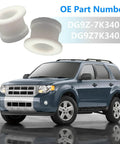 2 Pack Shifter Cable Bushing Kit for Ford Edge 2012-2020, Escape 2008-2019, Escape Hybrid 2008-2012, Explorer 2006-2018, C-Max 2013-2018, Everest 2006-2018, Automatic Transmission Shift Cable Linkage Bushing Replacement DG9Z-7K340-A shown with car