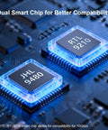 Dual smart chips RTL9210 and JHL9480 on a circuit board for better compatibility in Ridiculously Fast M.2 NVMe SSD Enclosure.