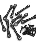 Traxxas 1 To 10 Scale RC Aluminum Alloy Tie Rods And Suspension Linkage Rods Upgrade Kit For 4Tec 2.0 Black CNC components