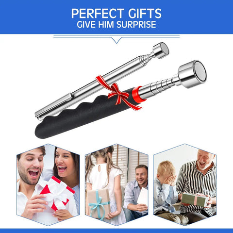 Double Pack Telescoping Magnet Pick Up Tools With 20 Pound Magnetic Tool And 3 Pound Telescoping Magnet Stick For Hard To Reach Places Great For Retrieving Lost Nuts Bolts Small Parts And Tools A Handy Gift For Christmas Or Birthday