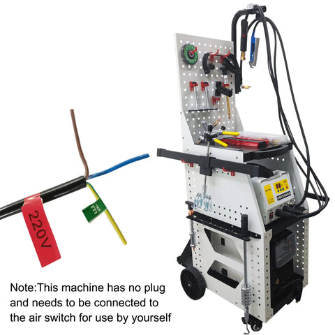 Heavy Duty Car Dent Repair Welder Kit With Stud Welder For Auto Body Spot Weld Tool 220V Digital Inverter Pulse Welding Steel Panel Repair Includes Pro Grade Tool Cart For Easy Mobility And Beast Mode Results