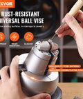 Ball Vise Engraving Kit With 5 Inch Clamp Pro Grade 360 Degree Swivel Block Vise 69 Piece Attachment Set for jewelry work