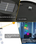 Solar Wind Chime With Color Changing Led Balls Waterproof Outdoor Lights For Garden Patio Yard Window Hands Free Auto Charged By Sun Night Glow Lit Six Ball Lights explained in steps