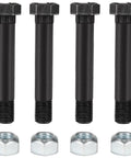 Nine Sixteenth Inch Eighteen Thread Trailer Leaf Spring Shackle Bolts With Nuts Three And One Half Inch Long Four Pack