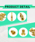 Carburetor Jet Kit 20 Piece Brass Main And Slow Pilot Jet Set For Scooters ATVs Karts And GY6 Engines 125cc 150cc 200cc 250cc
