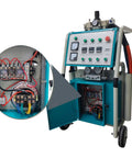 Heavy Duty Polyurethane Foam Spray Machine, High Pressure Pneumatic Sprayer For Construction Waterproofing, detailed control panel and wiring.