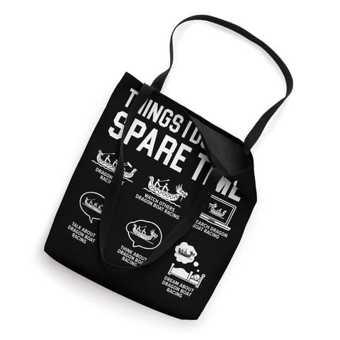 Boat Paddler Tote Bag For Dragonboating Gear And Racing Teams, black with images, lightweight water resistant carryall for men and women
