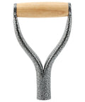 D Grip Shovel Handle Replacement With 32mm Inner Diameter Metal Core And Wooden Grip Workhorse Heavy Duty Spade Snow Scoop Digging Rake Tool Durable Iron And Beech Build Silver Finish For Long Lasting Use