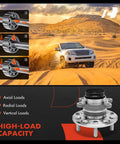 Axial, radial, and vertical load performance of rear wheel bearing and hub assembly for Hyundai Elantra 2008-2012 with 4 Wheel ABS.