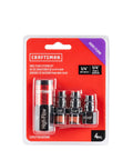 Craftsman 4-pc high-flow fittings kit, aluminum, 1/4 in NPT threads, front view