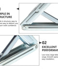 Adjustable Iron Lifting Hinge Bracket for Cabinet Doors and Storage Boxes With Large Telescopic Range and Easy Install, detail