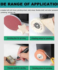 Grinding disc and polishing wheel with flexible shaft, ideal for carving and grinding. Wide applications in Beast Benchtop Bandsaw 800W.