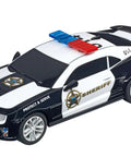 Chevrolet Camaro ZL1 Sheriff 1 43 Scale Analog Slot Car For GO Track Sets With Replaceable Double Contact Brushes on track