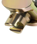 Close-up of the Professional Grade Heavy Duty 2 Inch C Cutter Drain Cleaner Tool for grease removal, showcasing its heat-treated steel design.
