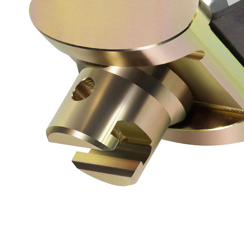 Close-up of the Professional Grade Heavy Duty 2 Inch C Cutter Drain Cleaner Tool for grease removal, showcasing its heat-treated steel design.