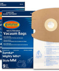 Replacement Vacuum Bags For Eureka Mighty Mite 3670 And 3680 Series Canisters 18 Micro Filtration Bags displayed with packaging