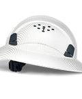 Full Brim Hard Hat With Vented Design Adjustable Fit Lightweight Construction Safety Helmet With Sunshade Built For The Job Site Industrial Head Protection ANSI Approved All Day Comfort