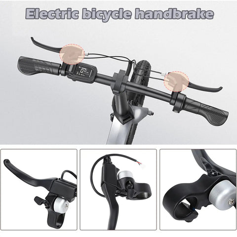 Electric Scooter Left Hand Brake Lever With Bell Hall Effect Waterproof Aluminum Alloy Handle Controller Replacement Brake Lever