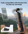 5000mAh Fast Charging Battery Handle For Osmo Pocket 3 And 4 Power Grip With 20W Fast Charge wireless use outdoors