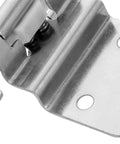 Close-up of 8 Pack 1.5mm White Nickel Embedded Kitchen Cupboard Door Hinges Self Closing Flush Hidden Cabinet Soft Close Hinges