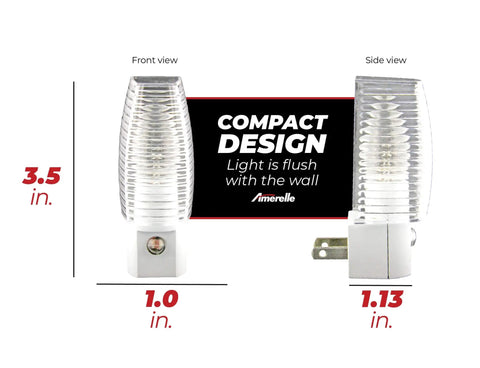Incandescent Night Light 4 Pack Plug In Dusk To Dawn Night Lights for Hallways Bathrooms and Bedrooms with compact design