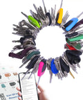 105 Piece Non Duplicate Heavy Equipment Keys Master Set With Five Key Rings For Construction Machinery, Durable Ignition Keys