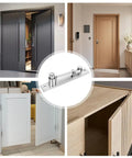 Pro Grade Beefy Heavy Duty Pivot Hinge For Wood Doors In 201 Stainless Steel Ultra Sleek Hidden Door Hardware With Invisible Mount Seamless Look Durable Construction For Modern Homes And High Traffic Rooms on wood doors