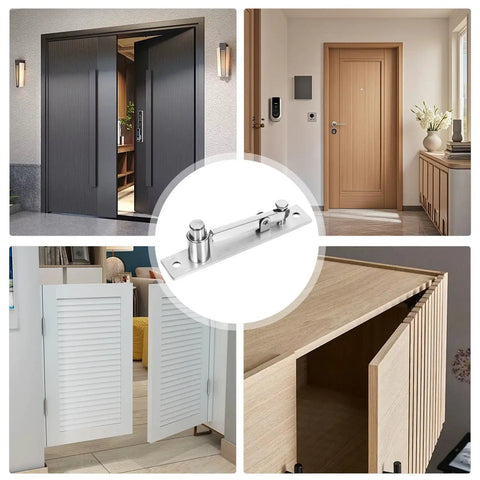 Heavy Duty Hidden Door Pivot Hinge For Wood Doors In 201 Stainless Steel, Concealed Secret Door Hardware With Seamless Design, Ideal For Bookshelves And Hidden Entrances, Built Tough Metal Construction, Smooth And Quiet Operation on wood door