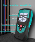 Handheld Workhorse Wall Scanner Combined With Precision Metal Detector Featuring High Contrast LCD Screen for detecting wood, wire and metal.