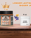 Premium Wood Lubricant Paste Wax That Unsticks Stubborn Drawers And Cabinet Slides By Cutting Friction From Antique Furniture Joints With Zero Residue Comes Ready With Application Brush And Work Gloves, 7 oz vs 4 oz jars.