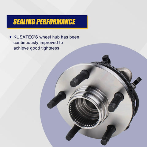 Front Wheel Bearing And Hub Assembly Fits Right In For 1998 To 2000 Ford Ranger And 1998 To 1999 Mazda B4000 4WD With ABS 5 Lug Bolts Model 515027 Replacement top view