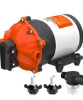 53 Series 12V DC Diaphragm Water Pump With 7.0 GPM At 60 PSI Heavy Duty Self Priming Bypass With Pressure Switch Continuous Duty