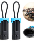 2 Pack Seat Belt Bypass Harness Plugs For Cars Trucks UTVs Lawn Mowers Golf Carts Durable Bypass Plug With Easy Simulator Installation