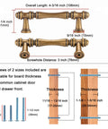 30 Pack 3 Inch Antique Brass Cabinet Pulls Set For Kitchen Cabinets, Drawers, Dressers And Cupboards, Vintage Brass Cabinet Handles Hardware With Free 25mm And 38mm Screws, Durable Solid Metal, Easy DIY Upgrade.
