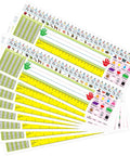 Self Adhesive Desk Nameplates Set For Primary Students Pack Of 36 14 By 4 Inches Manuscript Alphabet Bright Classroom Labels
