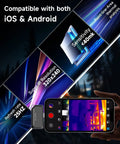 Type-C Thermal Camera For iPhone And Android Devices With 320x240 Resolution And 15x Digital Zoom, 25Hz Thermal Imaging For Water Leak Detection.