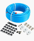 Heavy Duty Pro Grade 300 Foot Air Compressor Line Kit With Three Quarter Inch HDPE Aluminum HDPE Three Layer Tubing For Garages And Workshops Leak Proof Pressure Resistant Easy To Install