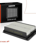 Engine Air Filter For Hyundai Elantra 2017-2020 and Kia Forte 2019-2023, high flow replacement, front view of filter and box.