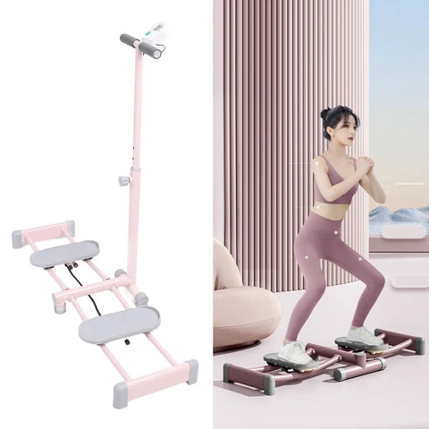 Thigh Strength Training Machine With AI Counting And Safe Bar For Beginners Ideal Home Gym Equipment in use with woman exercising