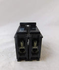 Front view of Two-Pole 120 to 240V 90A Plug-In Circuit Breaker for Home Panel BR290, Thermal Magnetic, showing terminals.