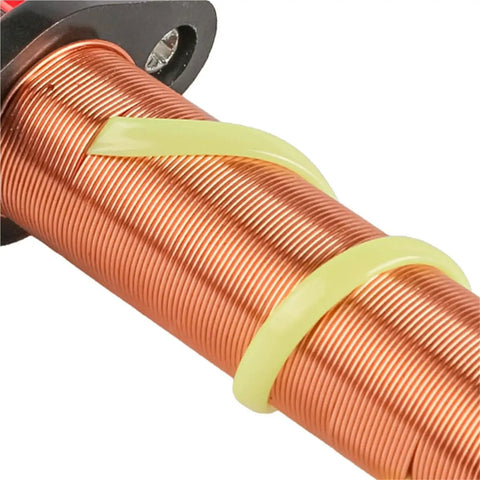 Close-up of a copper coil from Electromagnetic Induction Coil Kit For Physics Class Primary And Secondary Coils Demonstration Tool