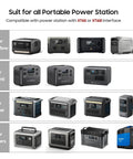 Image showing various portable power stations compatible with 16 Ft Solar To XT60i Charging Cable Extension For RC Drones And Solar Generators.