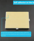 Back view of self-adhesive Six Pack Mini Breadboard Kit White With 170 Tie Points No Soldering Needed Prototyping Boards
