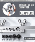Adapters for 25 Foot Copper Coated Brake Line Kit With 16 Fittings And 4 Unions Tube Bender And Double And Single Flaring Tool Kit
