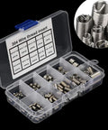 Get Your Tools Sorted With This Awesome 150 Pieces Steel Thread Insert Repair Kit Covering M3 To M8 Metric Helicoil Inserts For Heavy Duty Fixes And Stronger Threads. 304 steel wire thread insert kit in plastic case, M3-M8 sizes