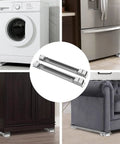 Heavy Duty Appliance Rollers With Furniture Lifter Tool Universal Wheel Sliders For Kitchen Moving Helper supports washing machines and fridges.